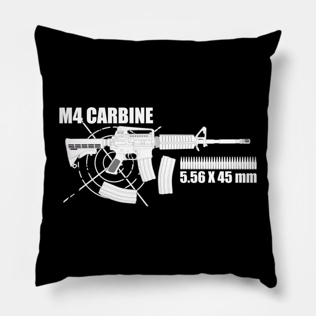 M4 Carbine Pillow by FAawRay