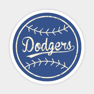 Los Angeles Dodgers - LA Dodgers logo & Dodger Stadium Background -  MAGNET