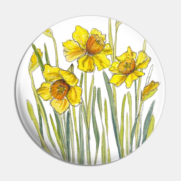 Yellow Daffodils Pin by JessicaRose