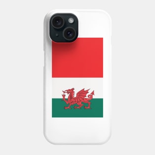 Wales Rugby Tricolour Flag Design Phone Case