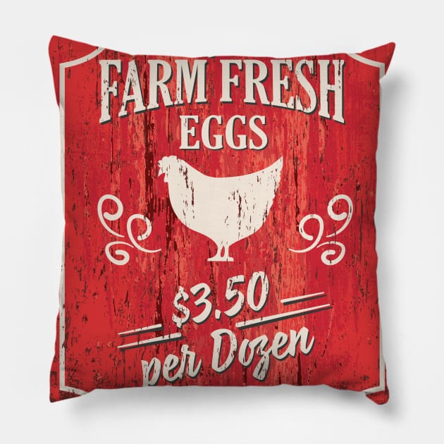 Vintage Farm Market Pillow by SWON Design