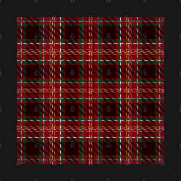 Red Green and Yellow Tartan Plaid Pattern by teezeedy