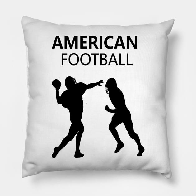 AMERICAN FOOTBALL PLAYER Pillow by dreamerr90