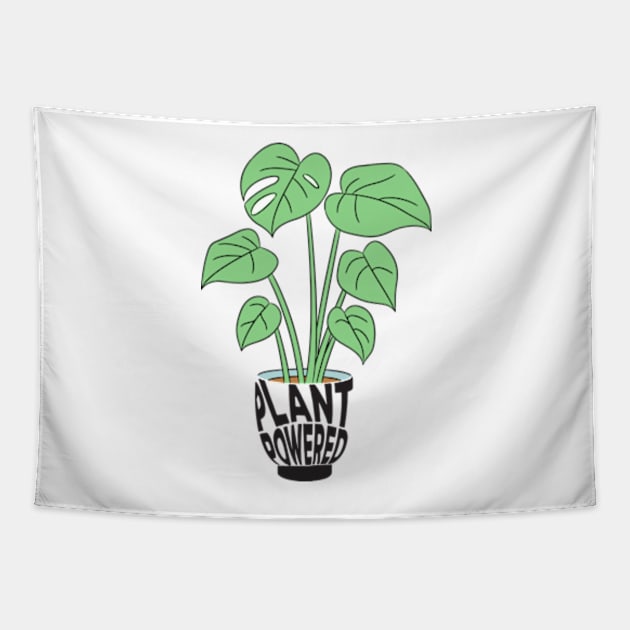 Plant Powered Potted Planters Tapestry by larfly