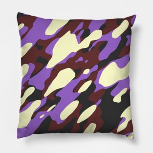 Blue Violate Wheat Camouflage Pillow