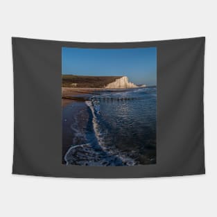 The Seven Sisters from the beach, East Sussex (2) Tapestry