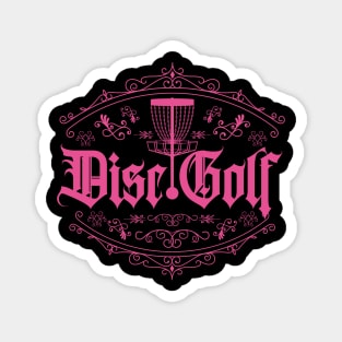 Disc Golf Classic Player Pink Magnet