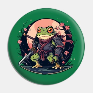 samurai frog Pin