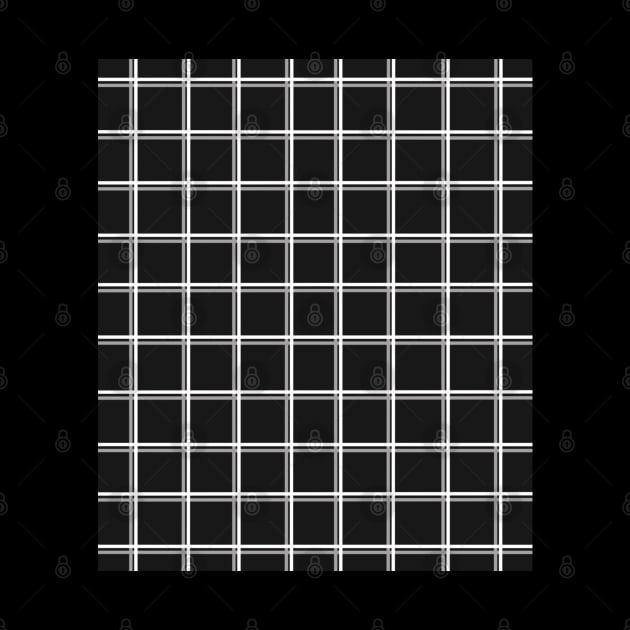 Black with Grey Squares Grid by OneThreeSix