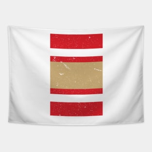 San Francisco Varsity Retro Home Red, White & Gold Design Tapestry