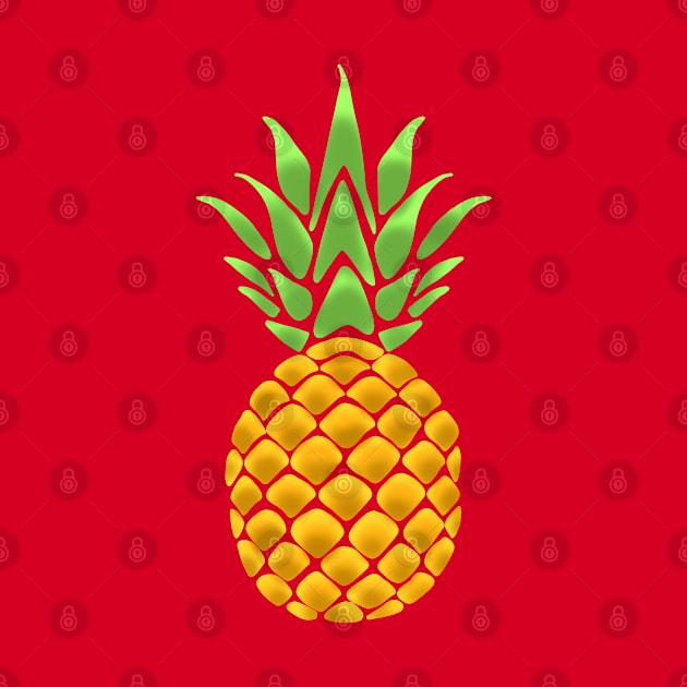 Summertime Pineapple by Danispolez_illustrations