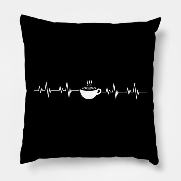 Coffee Heartbeat Pillow by Perfect Spot