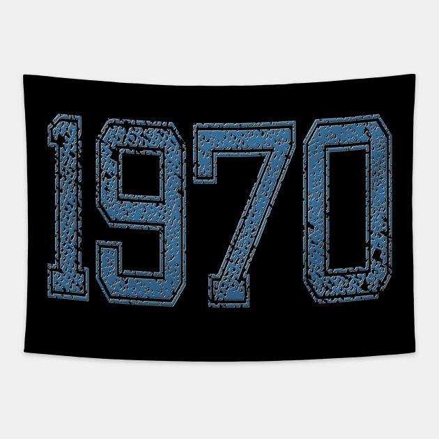 1970 Vintage Year Design Clothing Tapestry by RuftupDesigns