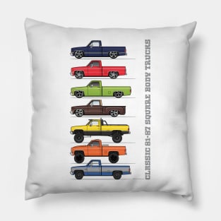 Seven Square Bodies Pillow