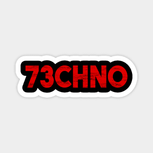 Techno music TEXT NUMBERS Magnet