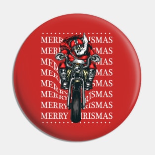 Biker Santa Pin