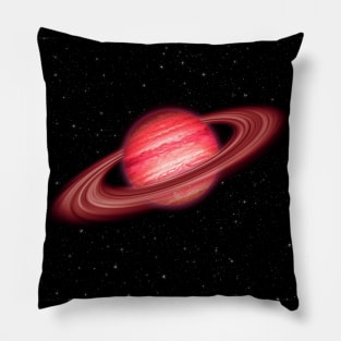 Red Jupiter Planet Pillow