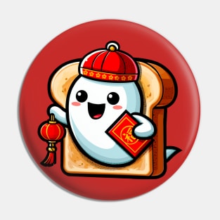 Lunar New Year Ghost On Toast Pin