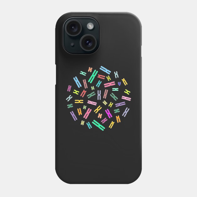 Human Colour Coded DNA (XY) Phone Case by iconymous