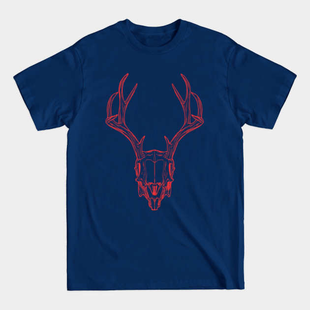 Discover Deer Skull Antler - Skull - T-Shirt