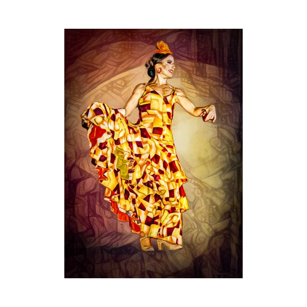 Spanish Flamenco dancer by Tarrby