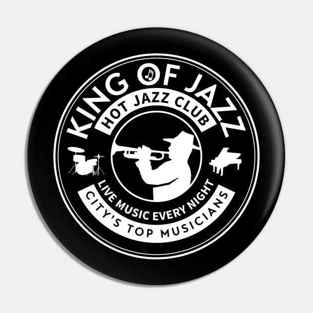 Jazz Club Retro Style Pin by jazzworldquest