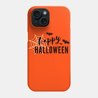 Happy Halloween Orange and Black Phone Case