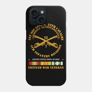 1st Sqdrn 10th Cav Regt - Armored Recon w Cav Br - VN SVC Phone Case