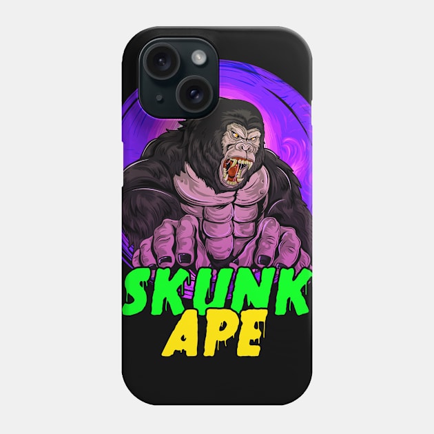 SKUNK APE Phone Case by theanomalius_merch