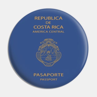 Costa Rica passport Pin