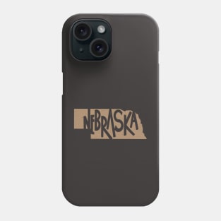 Nebraska Vintage Lettering Phone Case