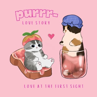 Purrr- Love Story pink vers. T-Shirt