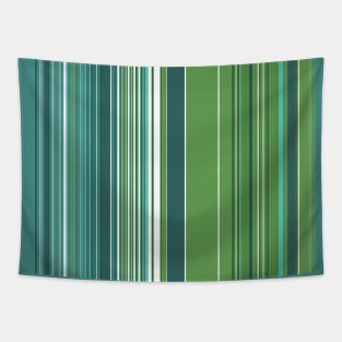 Blue Green Stripes Tapestry