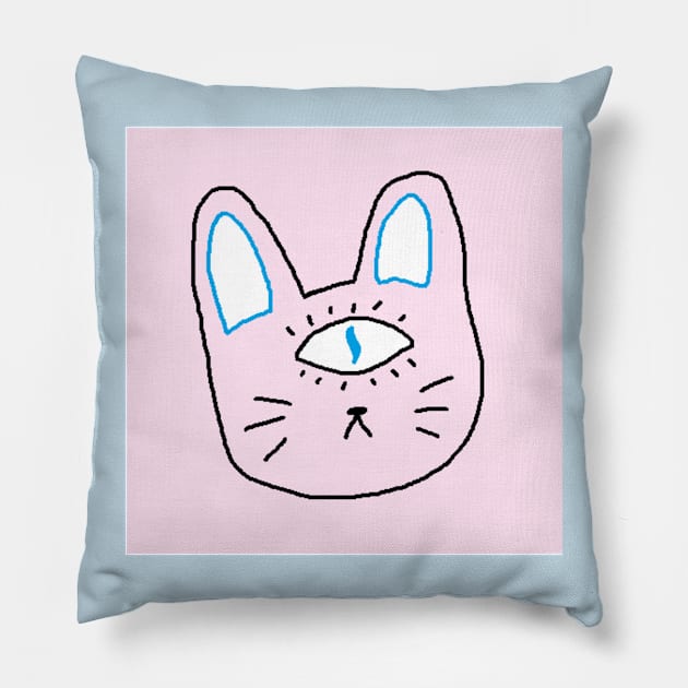 Rabbit Pillow by LaserPewPew