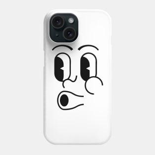 Black Whistle Emoji Phone Case