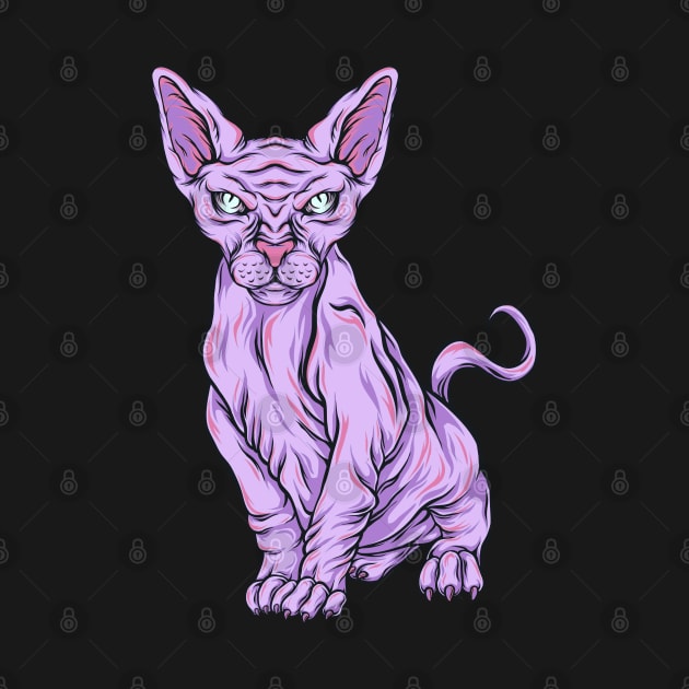 Pastel Goth Sphynx Cat Breeders - Kitty Vaporwave by PinkyTree