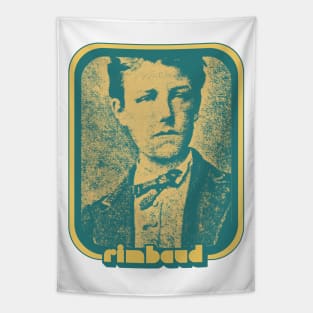 Rimbaud /// Retro Style Fan Aesthetic Design Tapestry