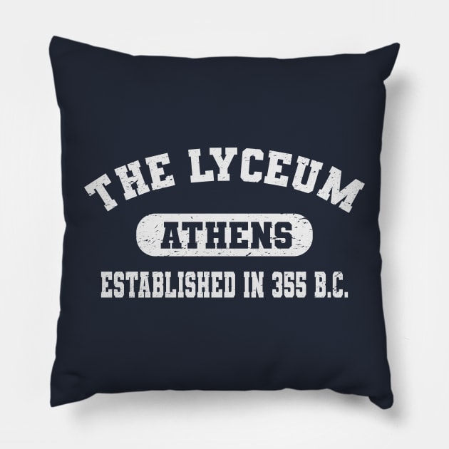 Aristotle Lyceum Pillow by nickbeta