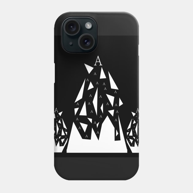 Triangle A Phone Case by Dayone