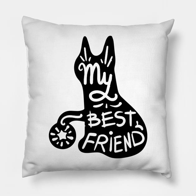 My Best Friend Pillow by timegraf