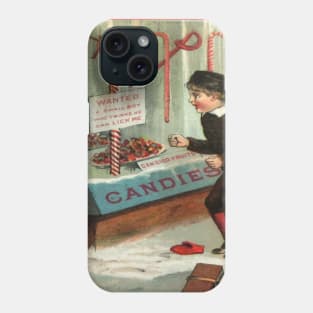 Wanted - A Boy To Lick Christmas Candy Cane Phone Case