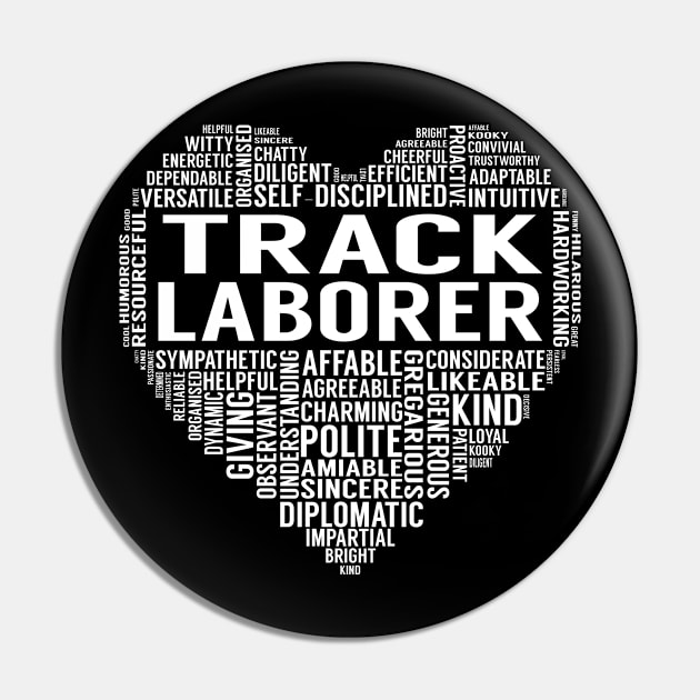 Track Laborer Heart Pin by LotusTee