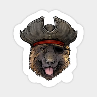 German Shepherd Pirate Magnet