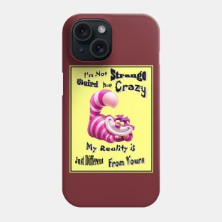 Alice in Wonderland Cheshire Cat Quote Pictures Print Phone Case