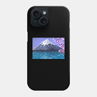 Mount Fuji Pixel Art Phone Case