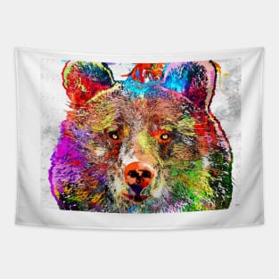 Bear Grunge Tapestry