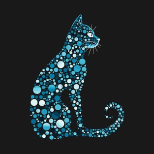 Happy Dot Day Cute Cat T-Shirt