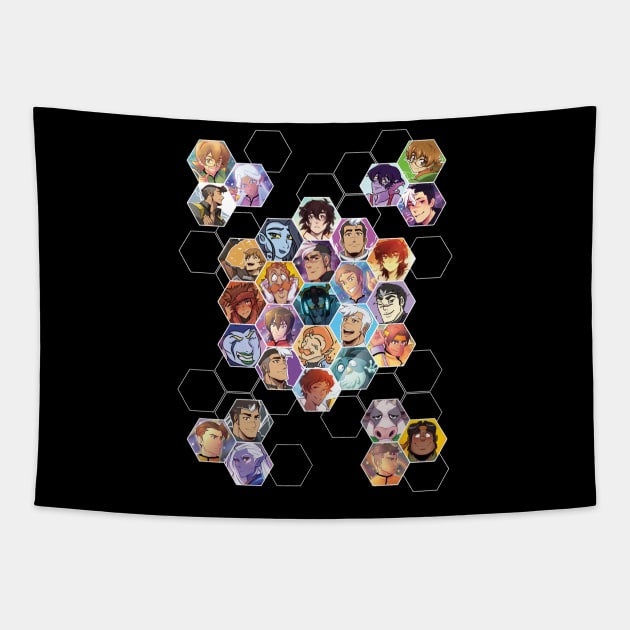 5th Anniversary Five Apparel Design Tapestry by Let's Voltron Podcast