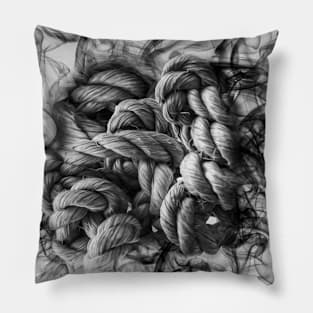 Rope knot smoke effect Pillow