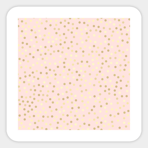 Gold Polka Dots Blush Pink Background Gold Polka Dots